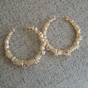 NEW!!  2 pack Gold Hoops